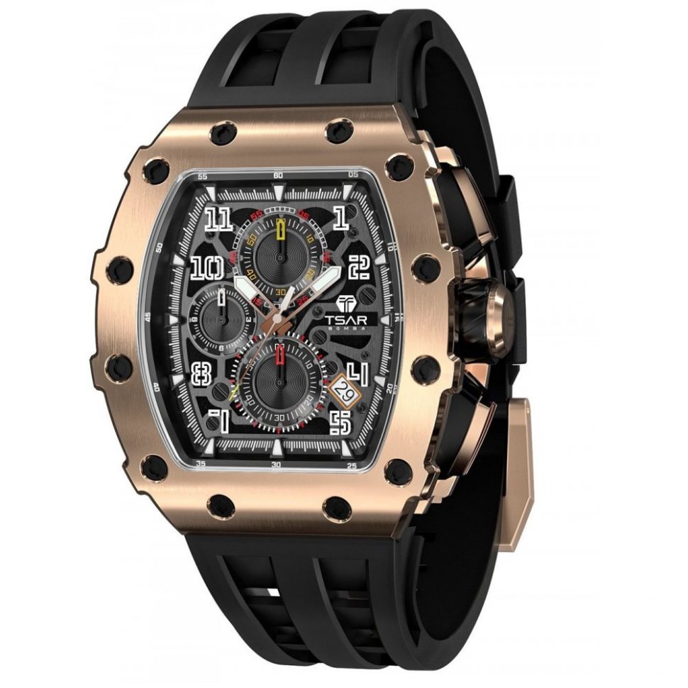 Tsar Bomba TB8204Q-07 Mens Watch Elementar Chronograph 44mm 5ATM 