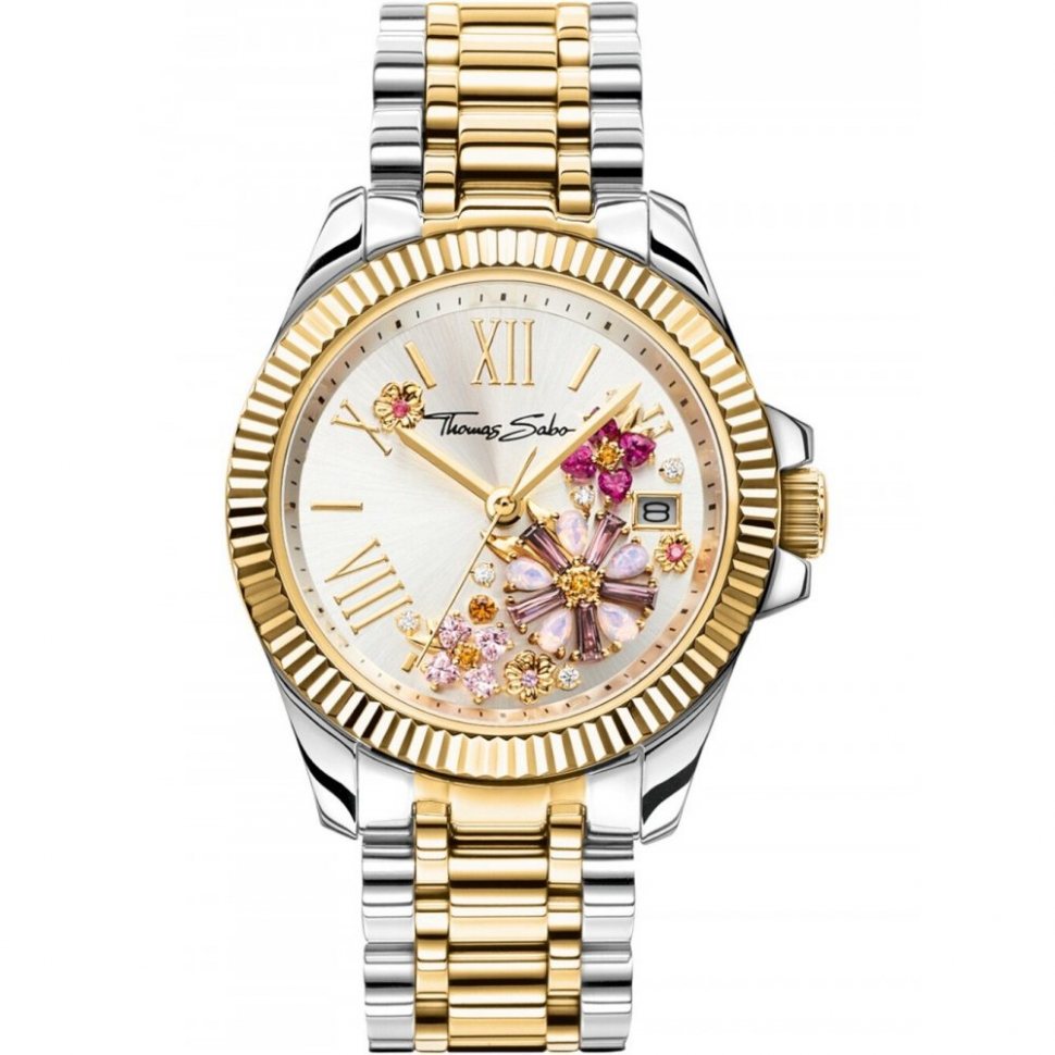 Thomas Sabo WA0382-291-201 Ladies Watch Flowers 33mm 5ATM 