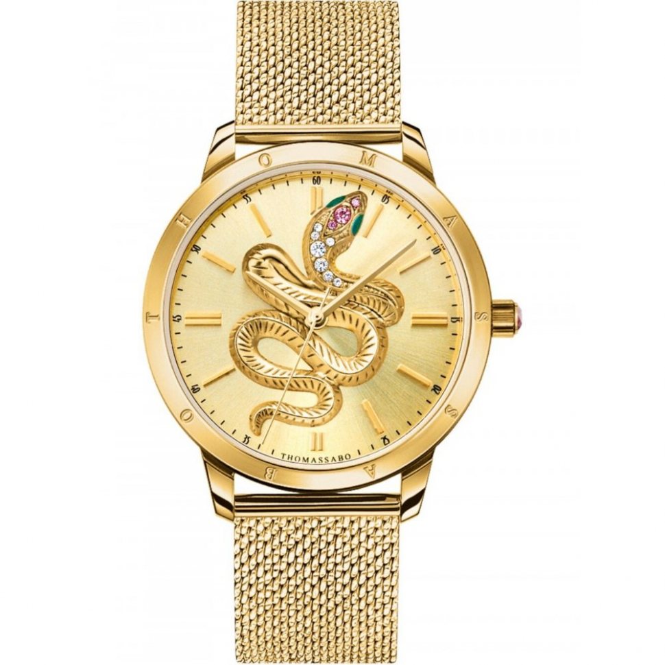 Thomas Sabo WA0384-264-207 Ladies Watch Snake 33mm 5ATM 