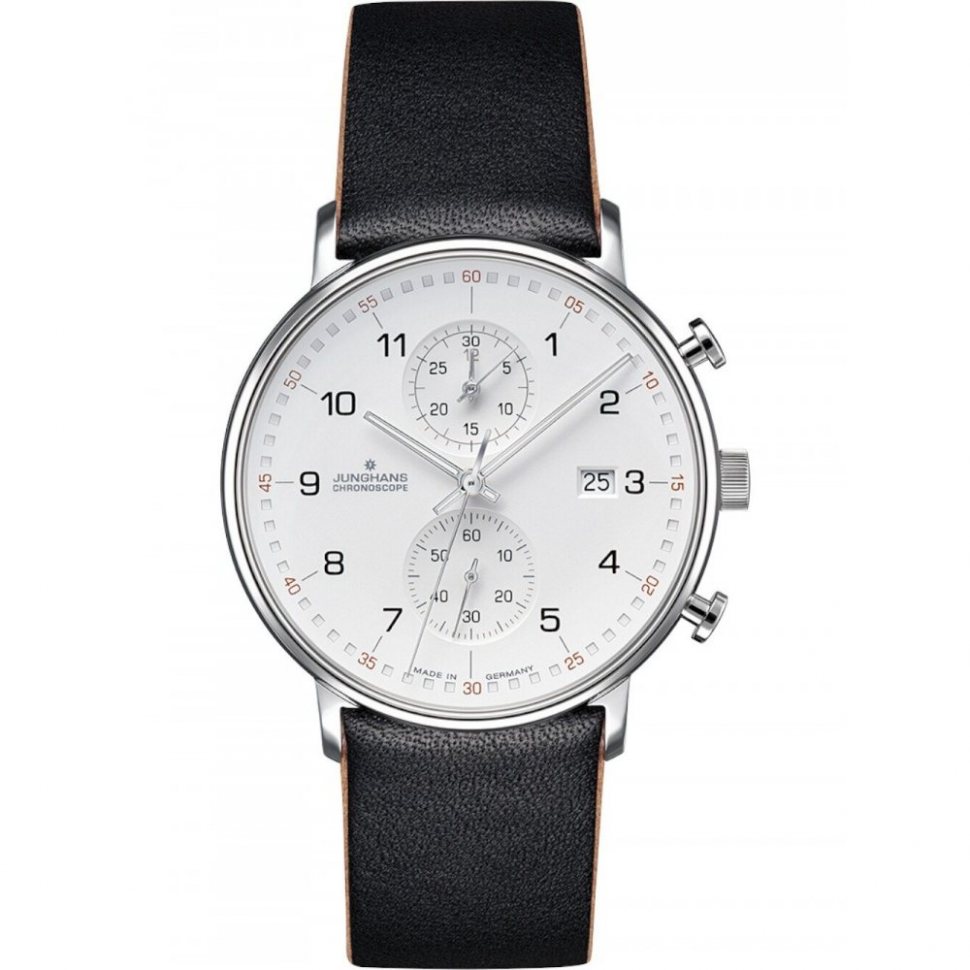 Junghans 41477100 Mens Watch FORM C Chronograph 40mm 5ATM 
