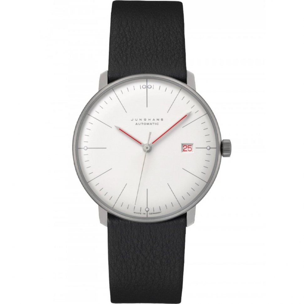 Junghans 27400902 Mens Watch Max Bill Automatic Bauhaus 38mm 5ATM 