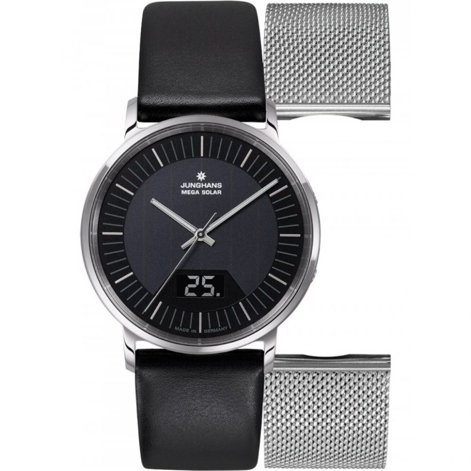 Junghans 56422000 Mens Watch Milano Mega Solar 39mm 5ATM 