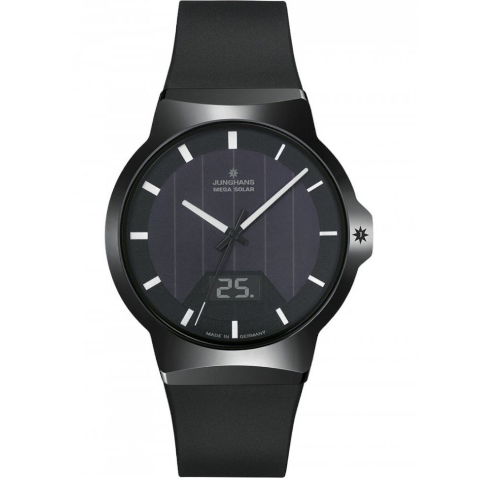 Junghans 18100000 Mens Watch Force Mega Solar 40mm 5ATM 