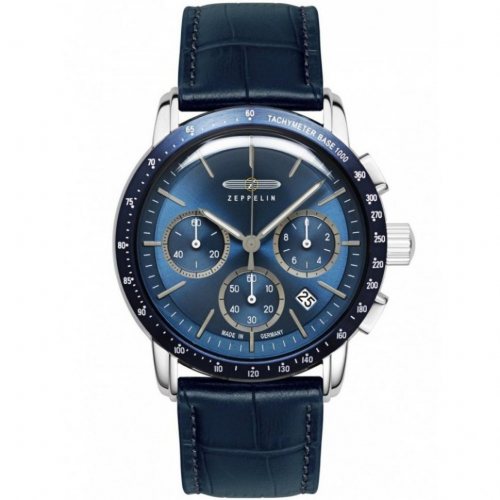 Zeppelin 8878-3 Mens Watch New York Chronograph 43mm 5ATM 