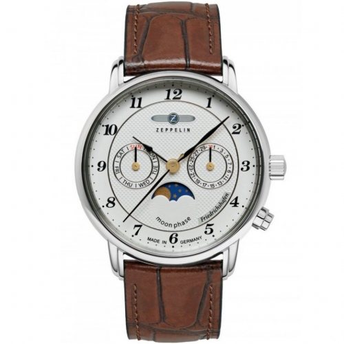 Zeppelin 8537-1 Friedrichshafen Moon Phase 35mm 5ATM 