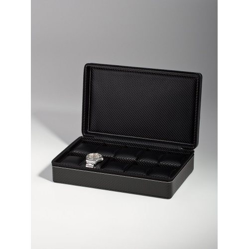 Rothenschild Watch Showcase RS-3250-10BL for 10 Watches carbon
