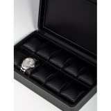 Rothenschild Watch Showcase RS-3250-10BL for 10 Watches carbon