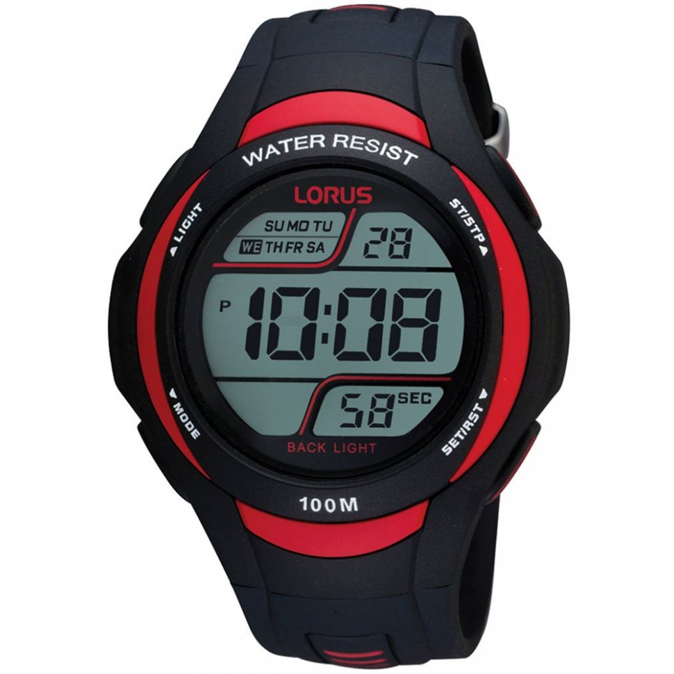 Lorus R2307EX9 Men's Digital-Watch 10 ATM 46 mm 