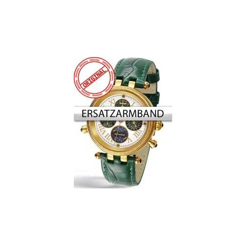 Perigaum Replacement Strap in Green for Millennium Ladies P-0606-GGR Gold Clasp