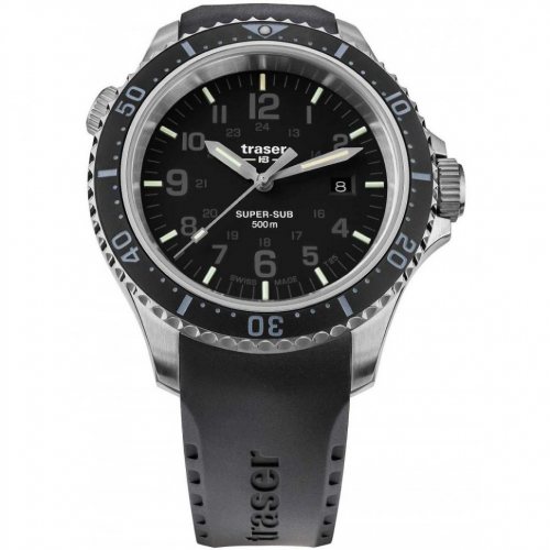 Traser H3 109377 P67 T25 SuperSub black 46 mm diver 50ATM