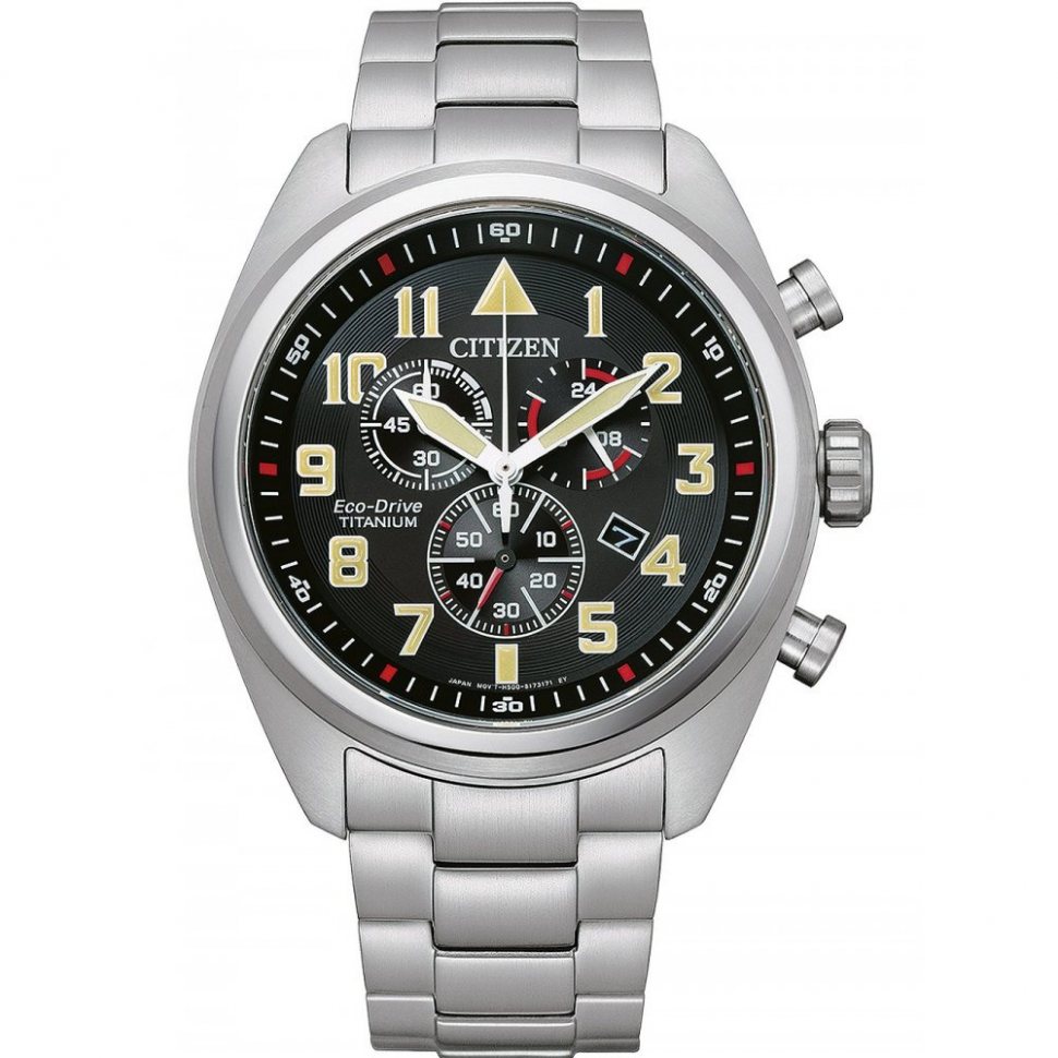 Citizen AT2480-81E Eco-Drive Super-Titanium chronograph 43mm 10ATM