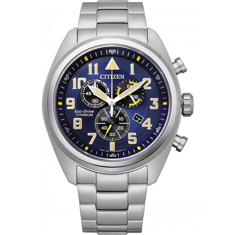 Citizen AT2480-81L Eco-Drive Super-Titanium chronograph 43mm 10ATM
