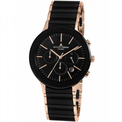 Jacques Lemans 1-1854C Dublin Ceramic Chronograph Men's 42mm 5 ATM