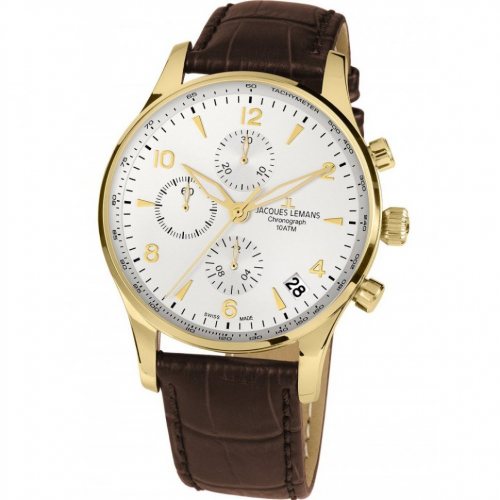Jacques Lemans 1-1935C London automatic chronograph 44mm 10ATM