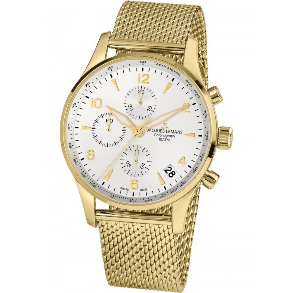 Jacques Lemans 1-1935F London automatic chronograph 44mm 10ATM