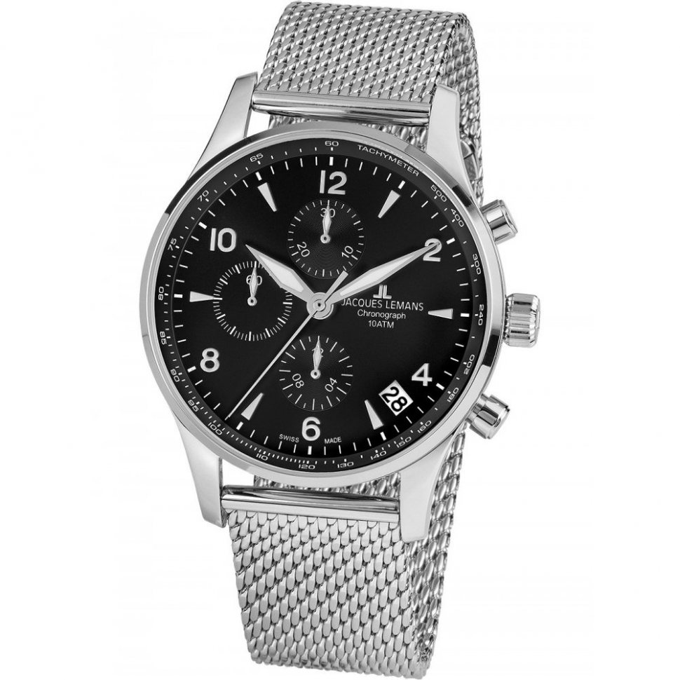 Jacques Lemans 1-1935D London automatic chronograph 44mm 10ATM
