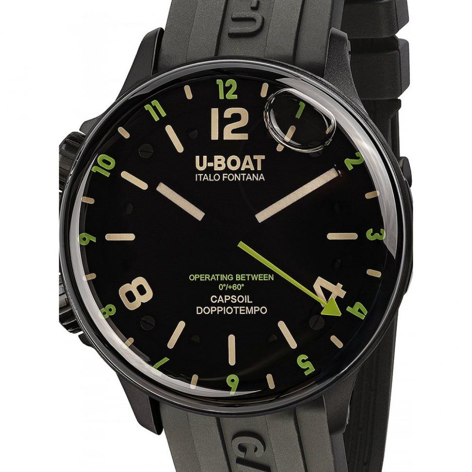 U-Boat 8840 Capsoil Doppiotempo DLC GMT 45mm 10ATM