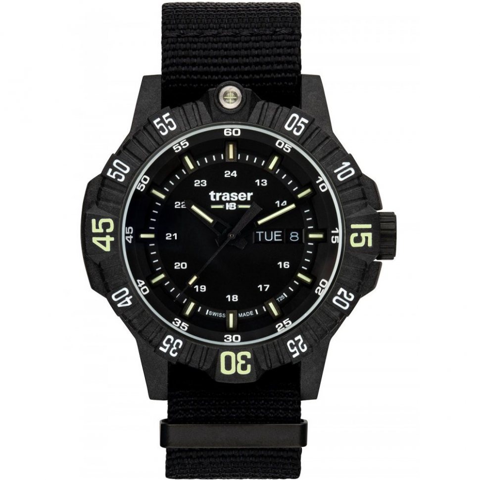 Traser H3 110722 P99 Q Tactical Black 46mm 20ATM