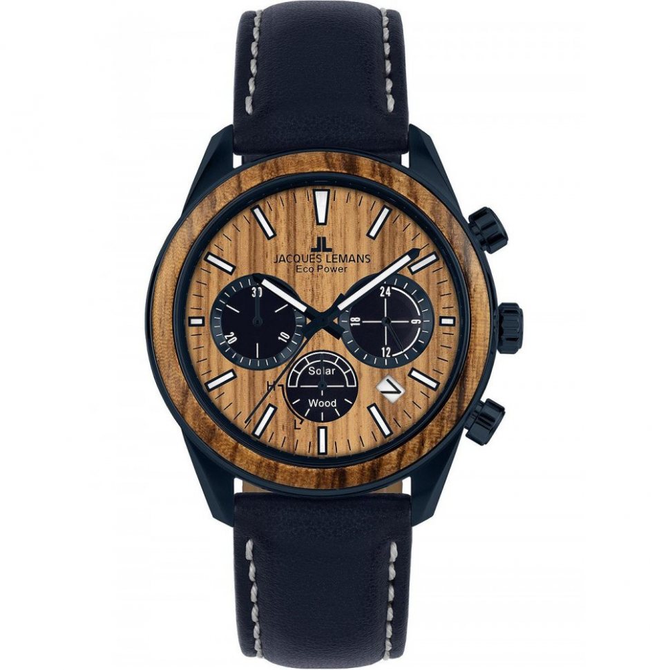 Jacques Lemans 1-2115N Eco Power Solar Chronograph 44 mm