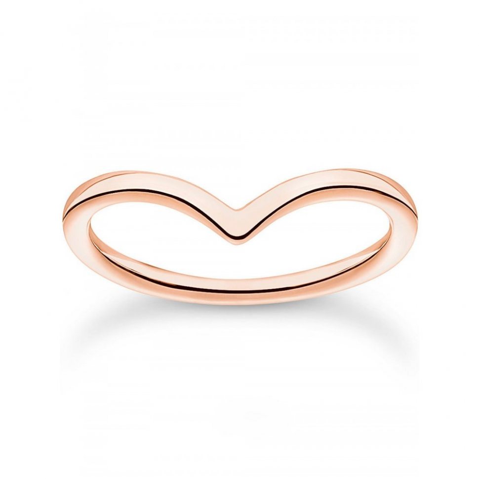 Thomas Sabo Ladies Ring TR2393-415-40-54 V-shape size 54