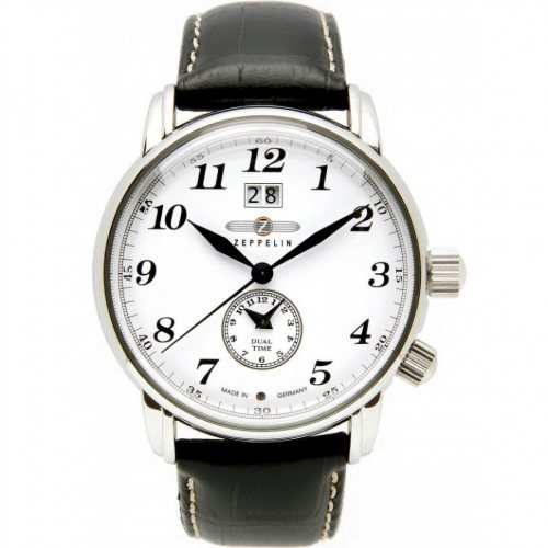 Zeppelin 7644-1 Graf Zeppelin LZ127 Dual Time 42mm 5ATM