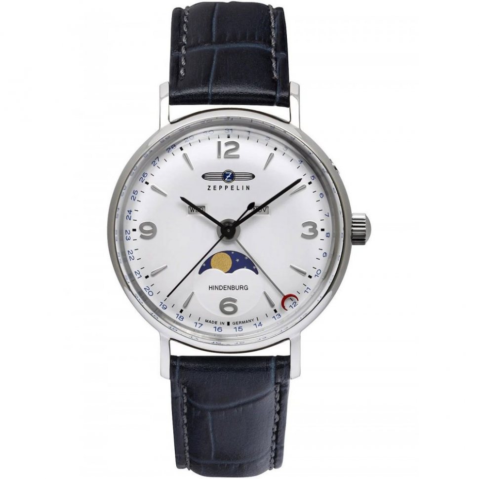 Zeppelin 8077-1 Hindenburg LZ129 Moonphase 36mm 5ATM