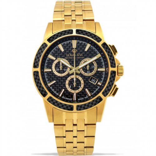 Louis XVI LXVI1102 Majest? Chronograph Mens Watch 43mm 5ATM