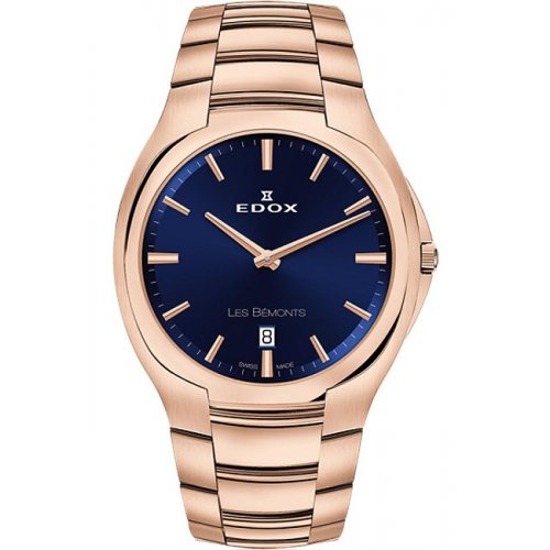 Edox 56003-37R-BUIR Les Bemonts Mens Watch 40mm 3ATM
