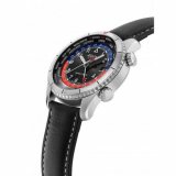 Alpina AL-255BRB4S26 Startimer Pilot Worldtimer Mens Watch 41mm 10ATM