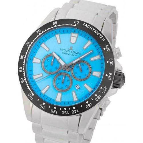 Jacques Lemans 1-2140K Liverpool Chronograph Mens Watch 48mm 10ATM