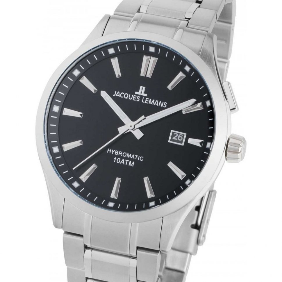 Jacques Lemans 1-2130G Hybromatic Mens Watch 42mm 10ATM