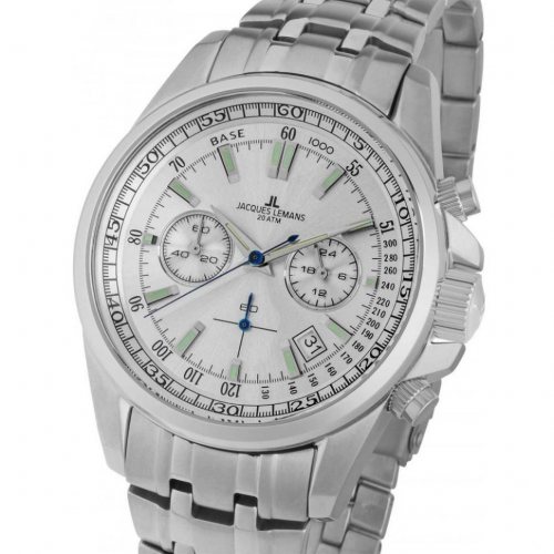Jacques Lemans 1-1117.1FN Liverpool Chronograph Mens Watch 44mm 20ATM
