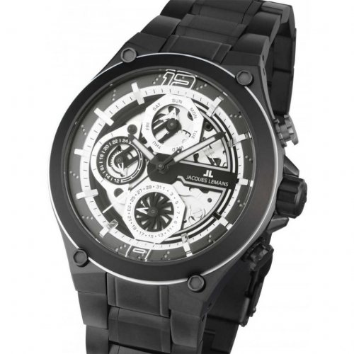 Jacques Lemans 1-2150F Manchester Multifunction Mens Watch 43mm 10ATM