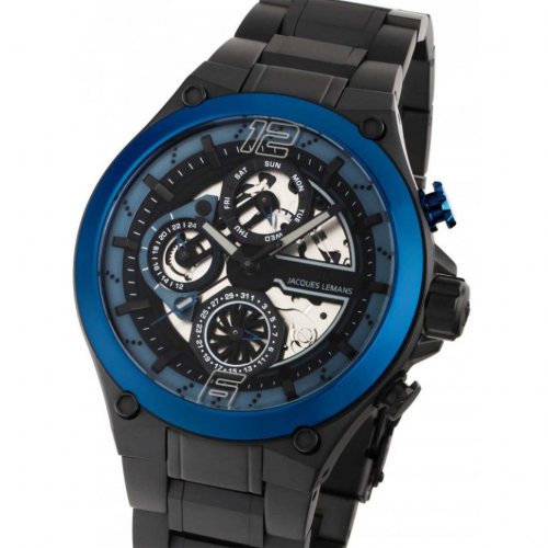 Jacques Lemans 1-2150G Manchester Multifunction Mens Watch 43mm 10ATM