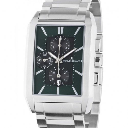 Jacques Lemans 1-2161L Torino squarer Mens Chronograph 34mm 5ATM