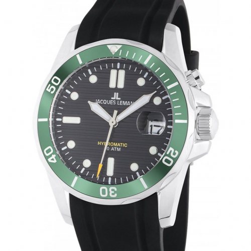 Jacques Lemans 1-2170E Hybromatic Diver Mens Watch 41mm 20ATM