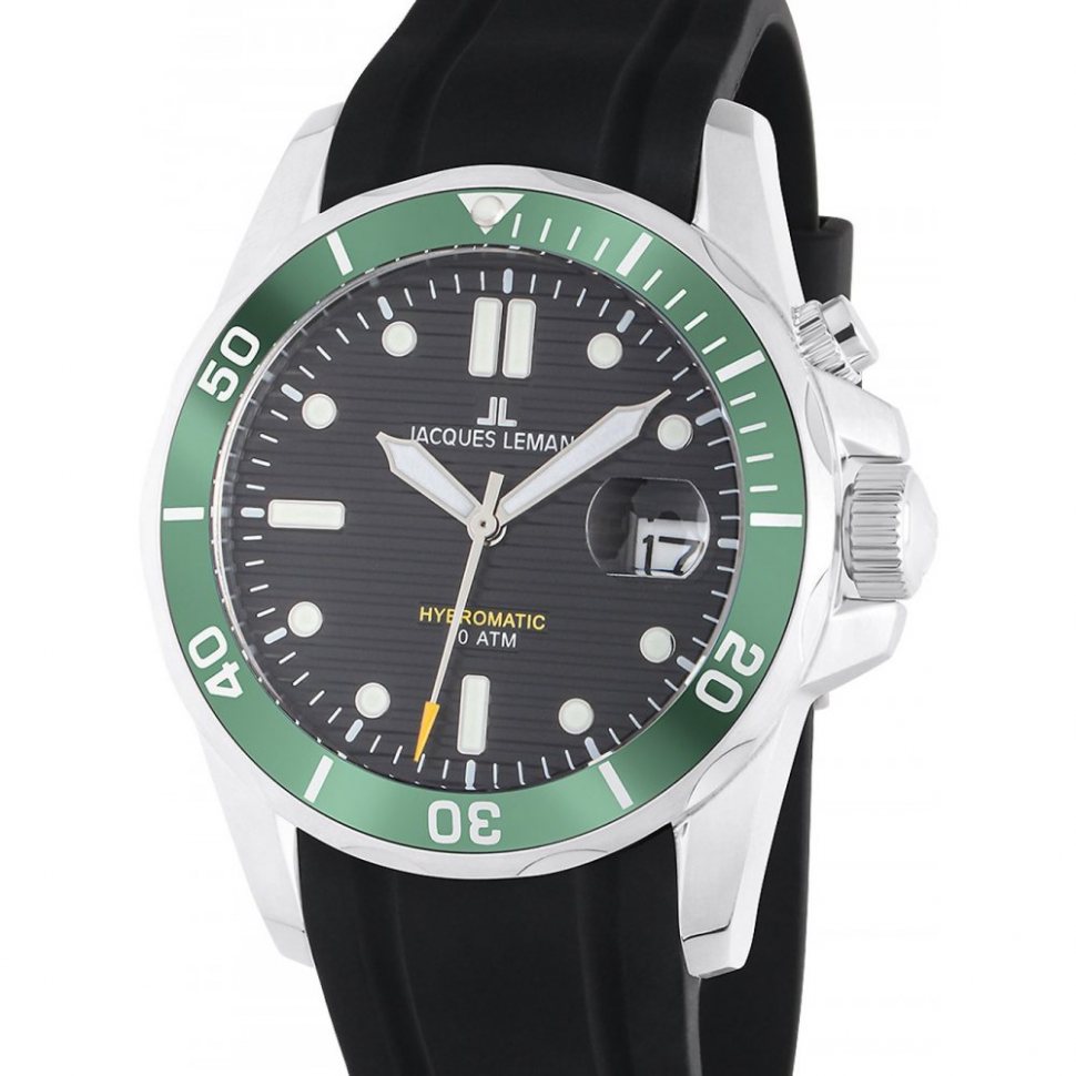 Jacques Lemans 1-2170E Hybromatic Diver Mens Watch 41mm 20ATM