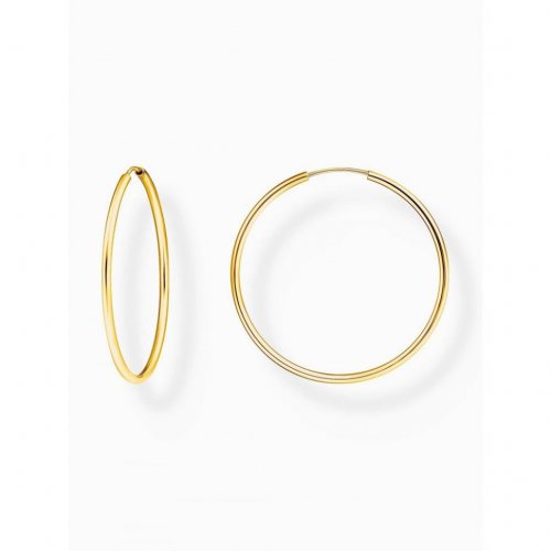 Thomas Sabo CR728-413-39 Gold-plated hoop earrings 40 mm 