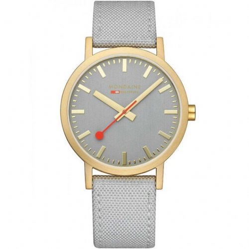 Mondaine A660.30360.80SBU Classic Gray And Gold 40mm 3ATM