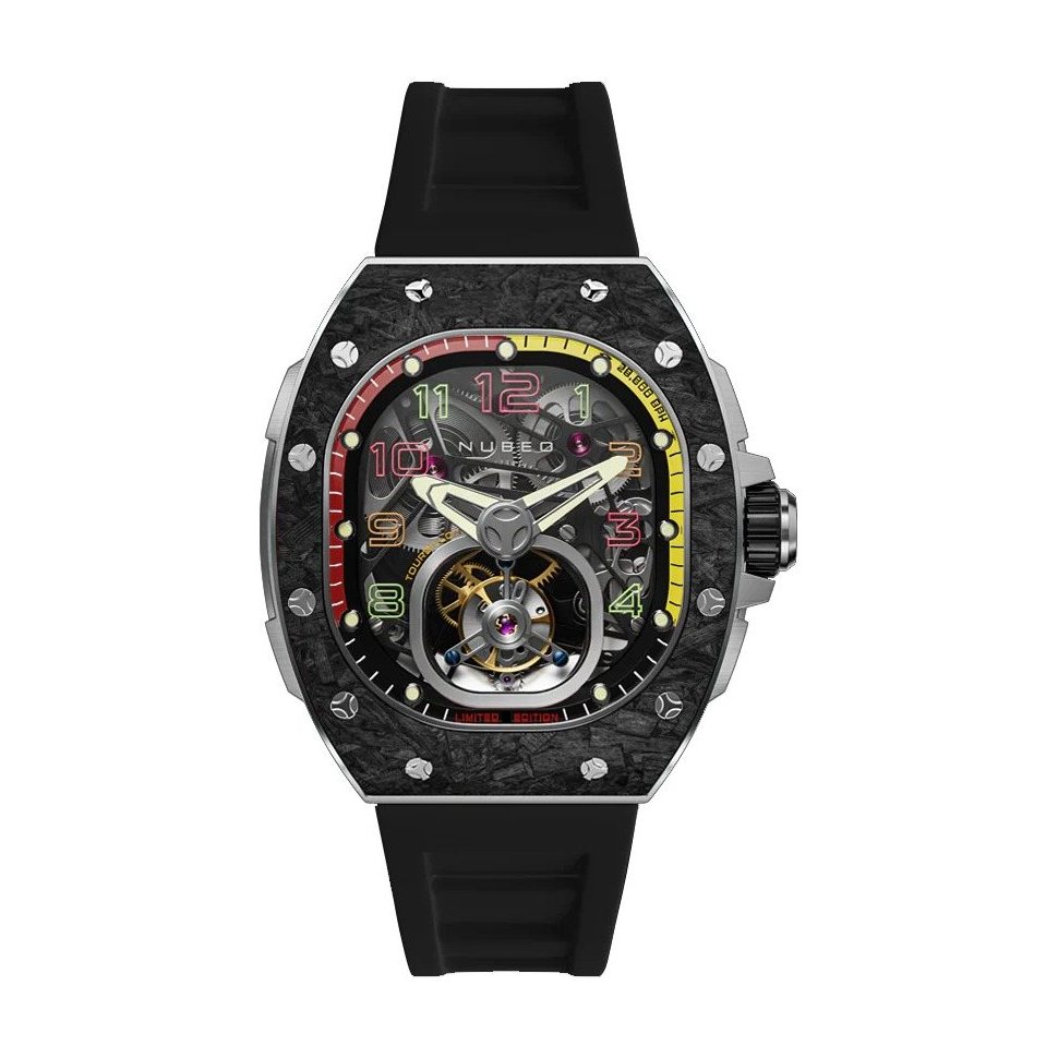 Nubeo NB-6108-01 Mens Watch Viper Tourbillon Limited 43mm 5ATM