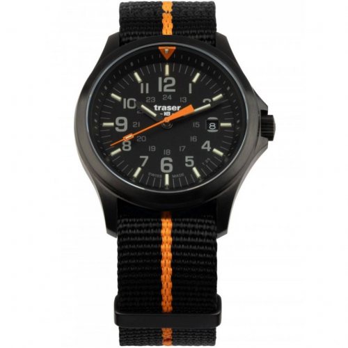 Traser H3 111065 Mens Watch P67 Officer Pro Black 42mm 10ATM