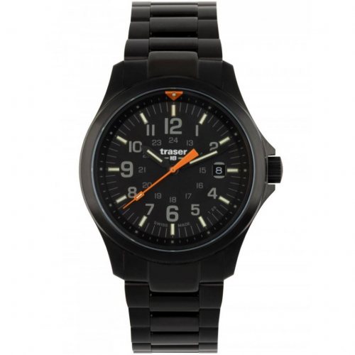 Traser H3 111067 Mens Watch P67 Officer Pro Black 42mm 10ATM