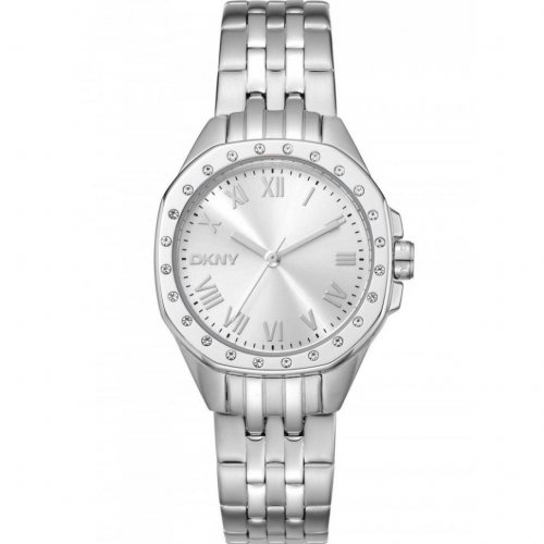 DKNY DK1L013M0045 Ladies Watch Brooklyn Mini Silver 30mm 5ATM