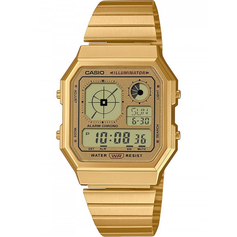 Casio A130WEGG-1AEF Mens Watch Vintage Collection 34mm 1ATM 