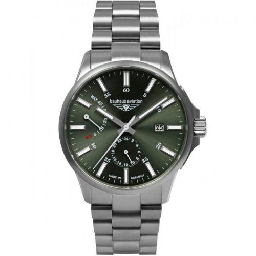 Bauhaus 2860M-4 Mens Watch Aviation Automatic Titanium 42mm 10ATM