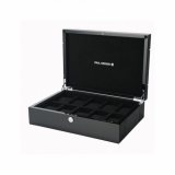 Paul Design 20028 Gentlemen Watch Box [10 Black Apricot