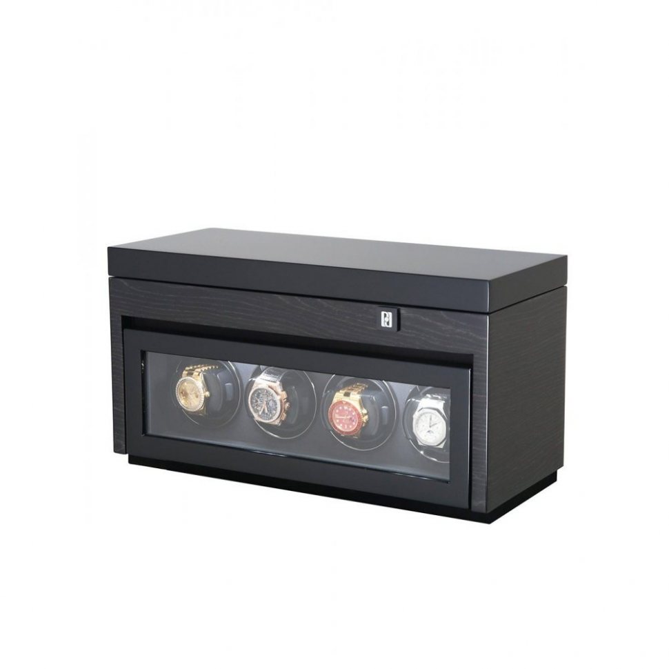 Paul Design Watch Winder Gentlemen 4+6 Black Apricot 20055