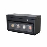 Paul Design Watch Winder Gentlemen 4+6 Black Highgloss 20057