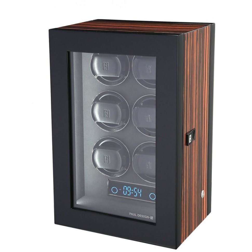 Paul Design Watch Winder Gentlemen 6 Macassar 20118